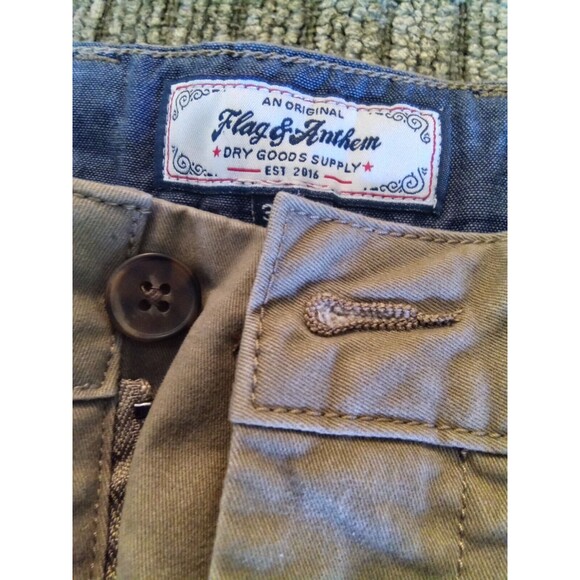 Flag & Anthem Men's Tan Khaki Pants Size 36x32 - Comfortable, Stylish, Versatile - Picture 2 of 5